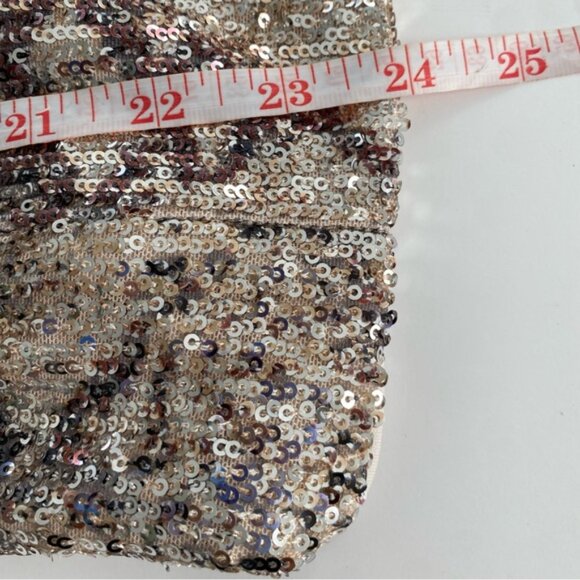 Frank Lyman Blazer Women Sz 12 Gold Sequins Formal Evening Wear New Year Jacket - Picture 7 of 11